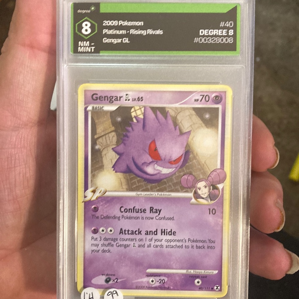 Graded  Pokémon card by degree grading
